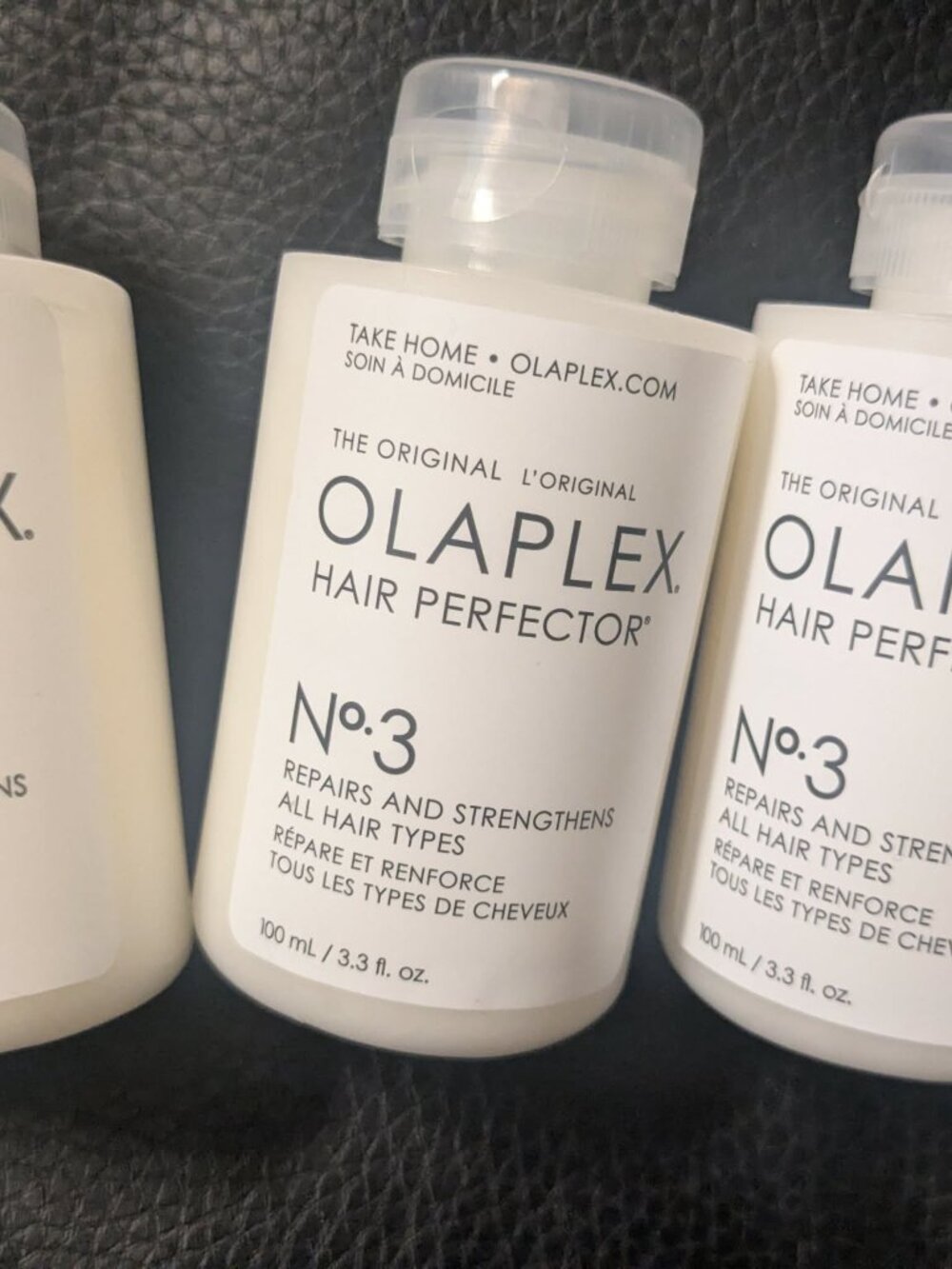 Olaplex No. 3 Hair Perfector - 3 small bottles - new - 3.3 oz.